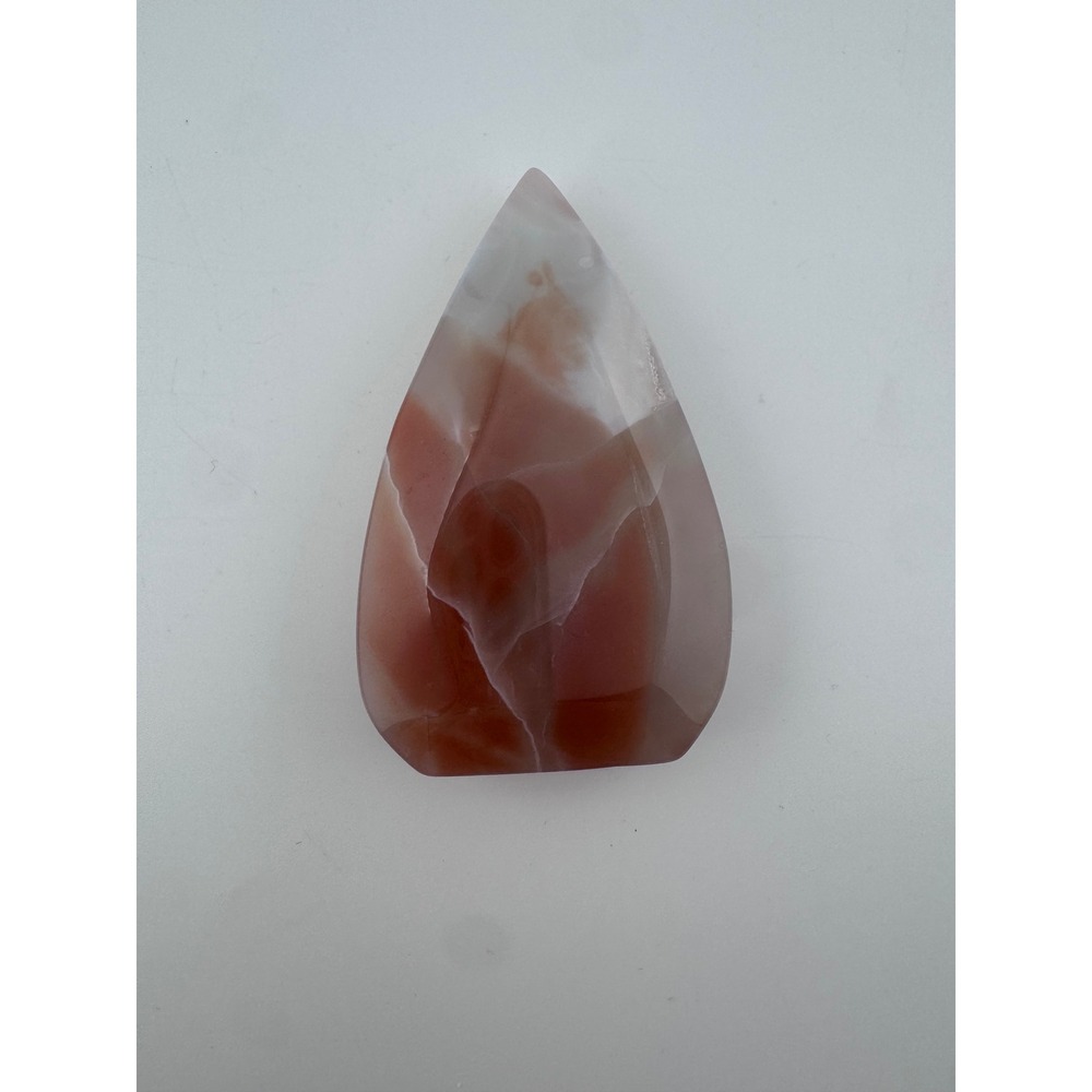 Red Agate Tear Drop Crystal Polished Stone 4oz